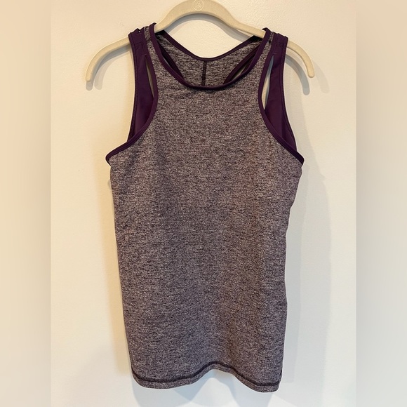 92. Lululemon Inspiration Tank Purple Size 12 - Picture 3 of 14